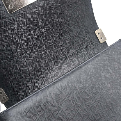 Boy Chanel Black Caviar Skin Small Chain Shoulder Bag