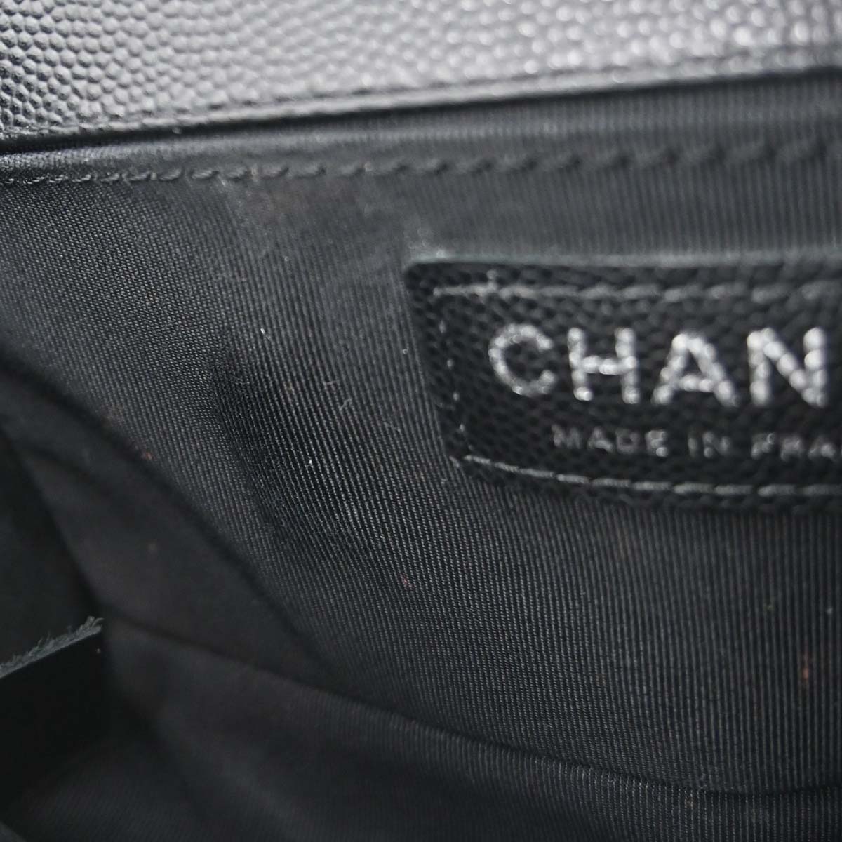 Boy Chanel Black Caviar Skin Small Chain Shoulder Bag