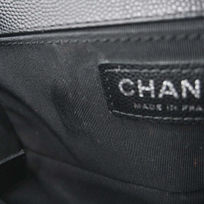 Boy Chanel Black Caviar Skin Small Chain Shoulder Bag