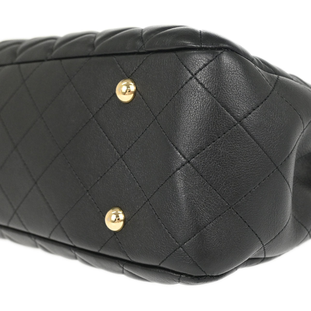 Chanel Black Lambskin Chain Tote Handbag