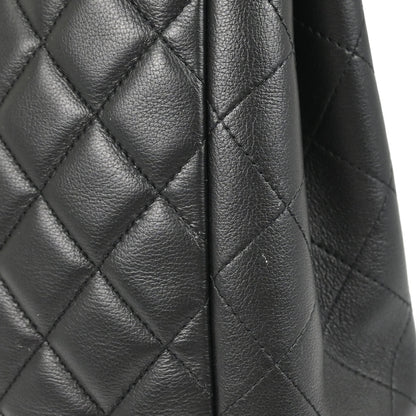Chanel Black Lambskin Chain Tote Handbag