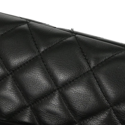 Chanel Black Lambskin Chain Tote Handbag