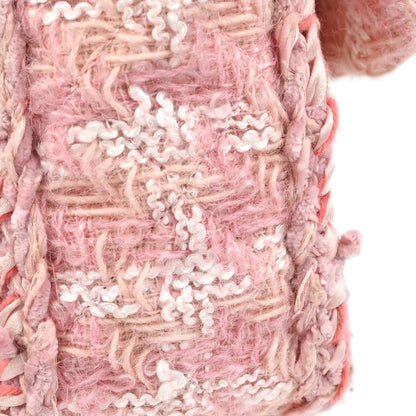 Chanel Pink Tweed Check Mademoiselle Lock Shoulder Bag