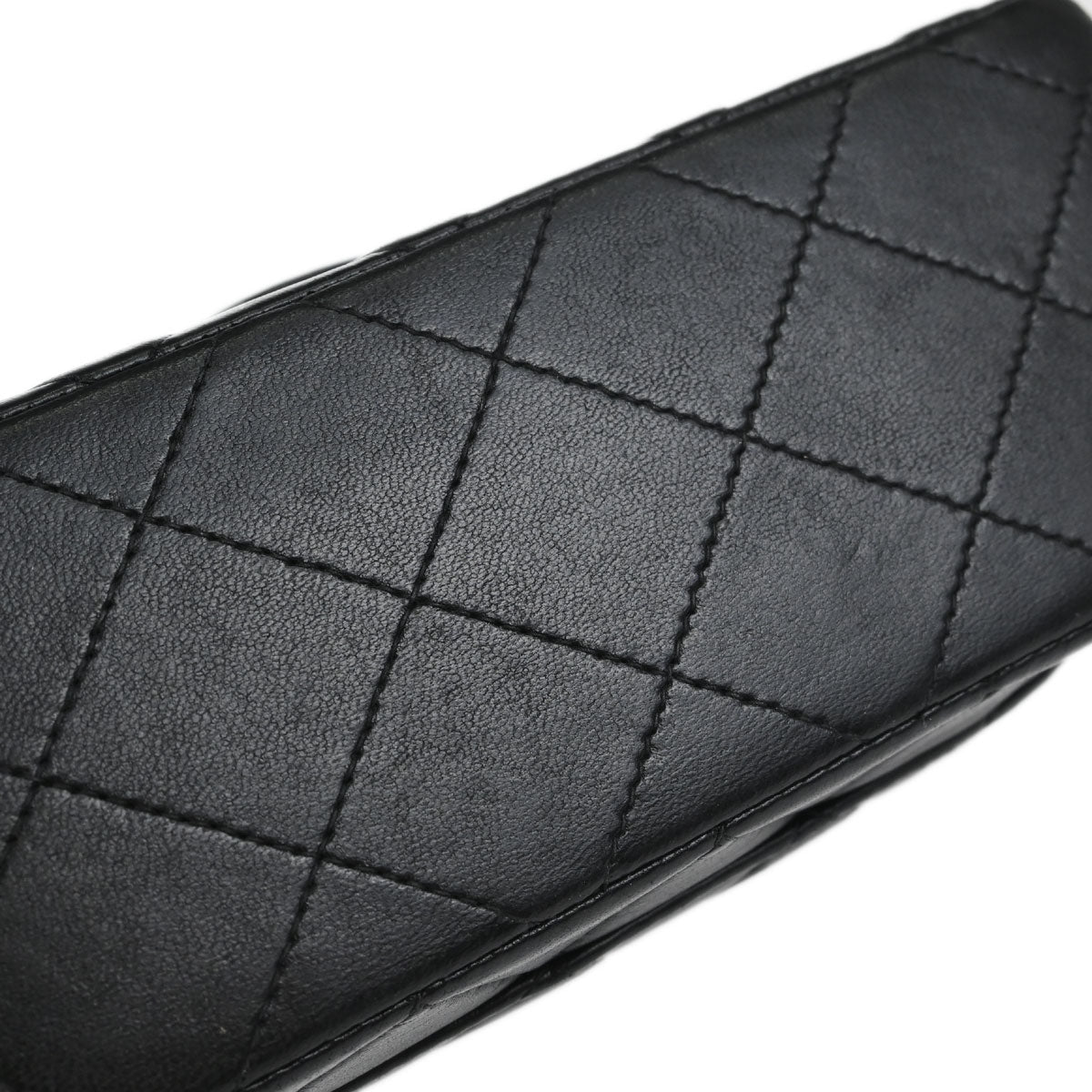Chanel Black Lambskin Mini Classic Square Flap Shoulder Bag 17