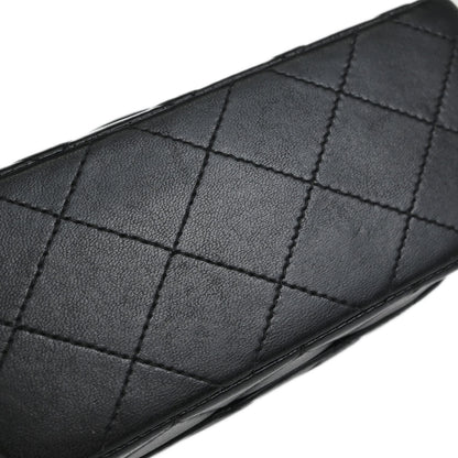 Chanel Black Lambskin Mini Classic Square Flap Shoulder Bag 17