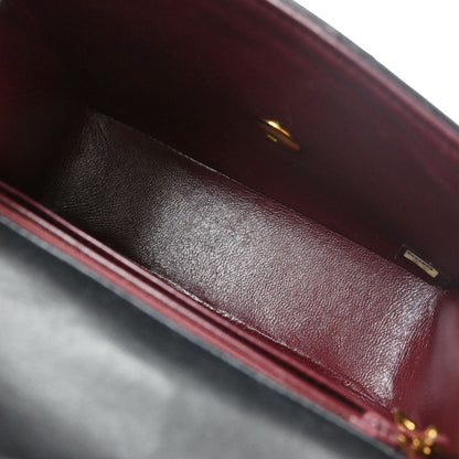 Chanel Black Lambskin Mini Classic Square Flap Shoulder Bag 17