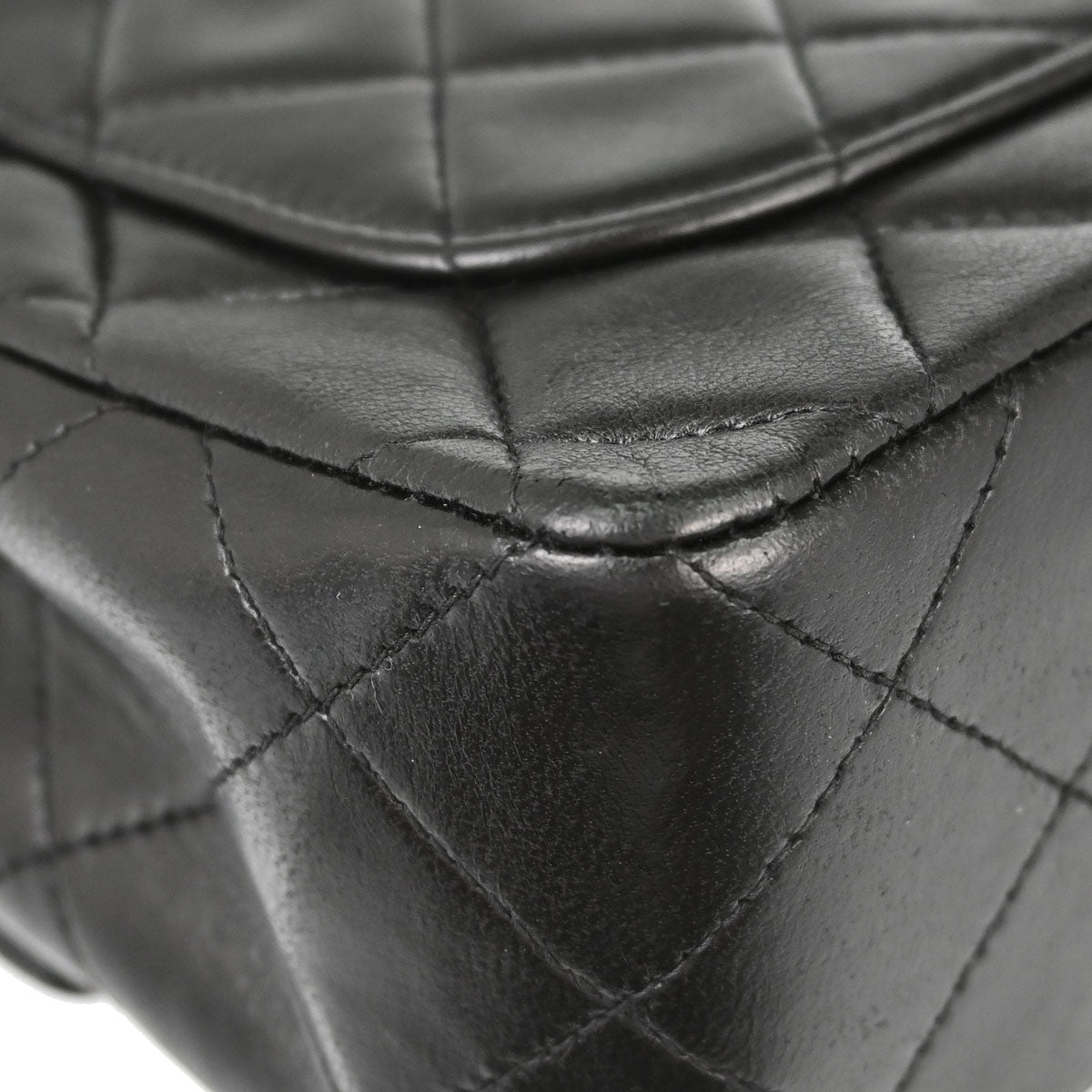 Chanel Black Lambskin Mini Classic Square Flap Shoulder Bag 17