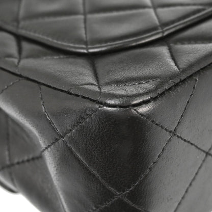 Chanel Black Lambskin Mini Classic Square Flap Shoulder Bag 17
