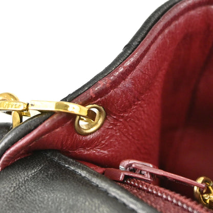 Chanel Black Lambskin Mini Classic Square Flap Shoulder Bag 17