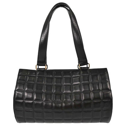 Chanel Black Lambskin Choco Bar Handbag