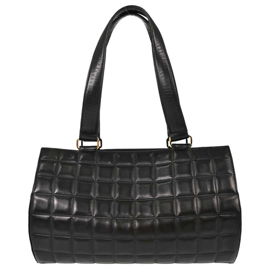 Chanel Black Lambskin Choco Bar Handbag