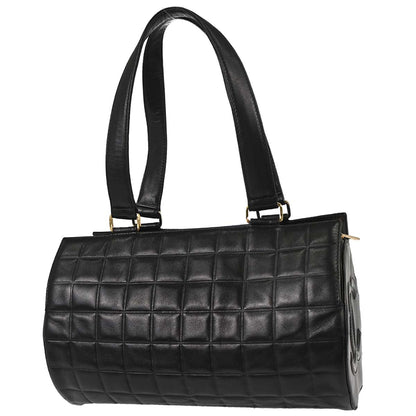 Chanel Black Lambskin Choco Bar Handbag