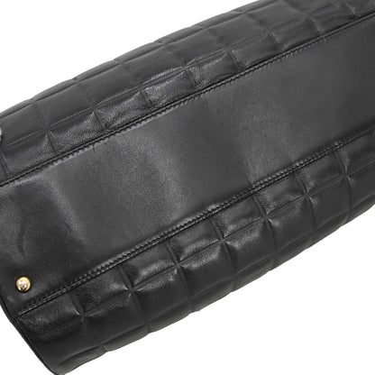 Chanel Black Lambskin Choco Bar Handbag