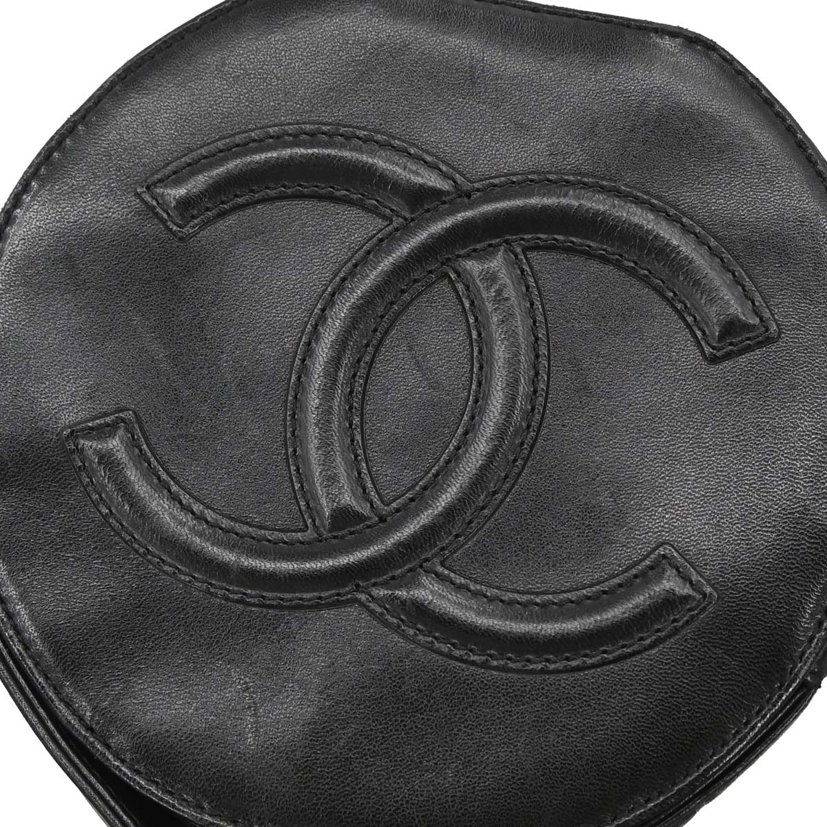 Chanel Black Lambskin Choco Bar Handbag