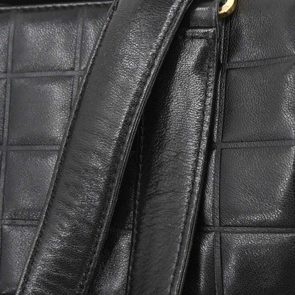 Chanel Black Lambskin Choco Bar Handbag