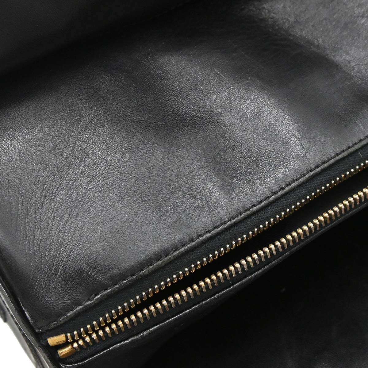 Chanel Black Lambskin Choco Bar Handbag