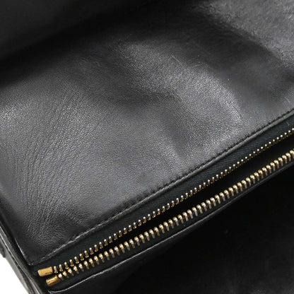 Chanel Black Lambskin Choco Bar Handbag