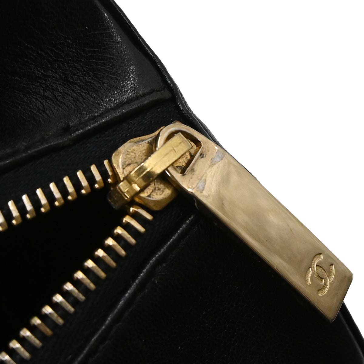 Chanel Black Lambskin Choco Bar Handbag