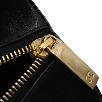 Chanel Black Lambskin Choco Bar Handbag