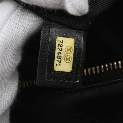 Chanel Black Lambskin Choco Bar Handbag