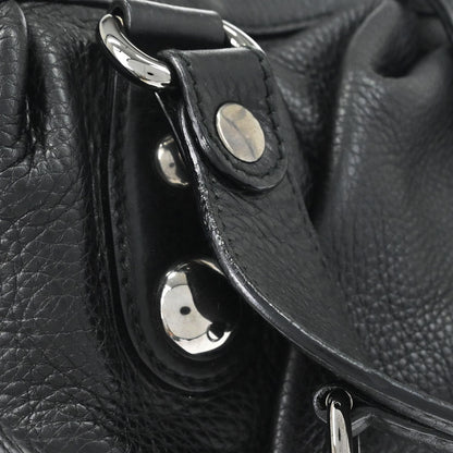 Gucci Black Leather Horsebit Icon Bit Chain 2way Shoulder Handbag