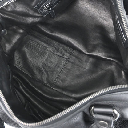 Gucci Black Leather Horsebit Icon Bit Chain 2way Shoulder Handbag