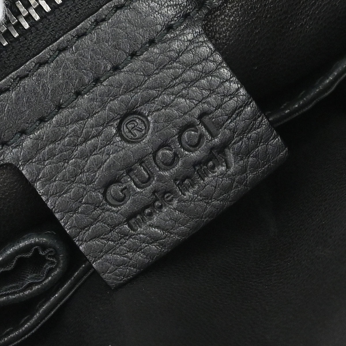 Gucci Black Leather Horsebit Icon Bit Chain 2way Shoulder Handbag