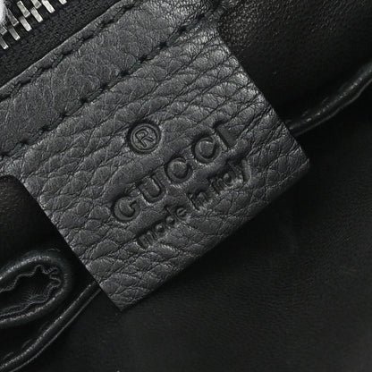 Gucci Black Leather Horsebit Icon Bit Chain 2way Shoulder Handbag
