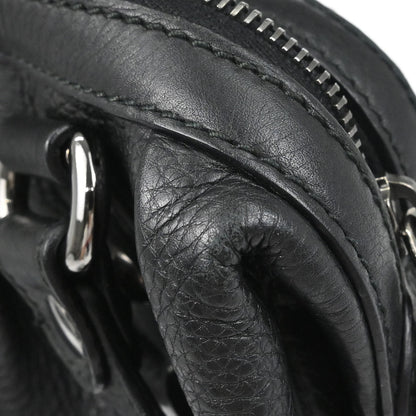 Gucci Black Leather Horsebit Icon Bit Chain 2way Shoulder Handbag