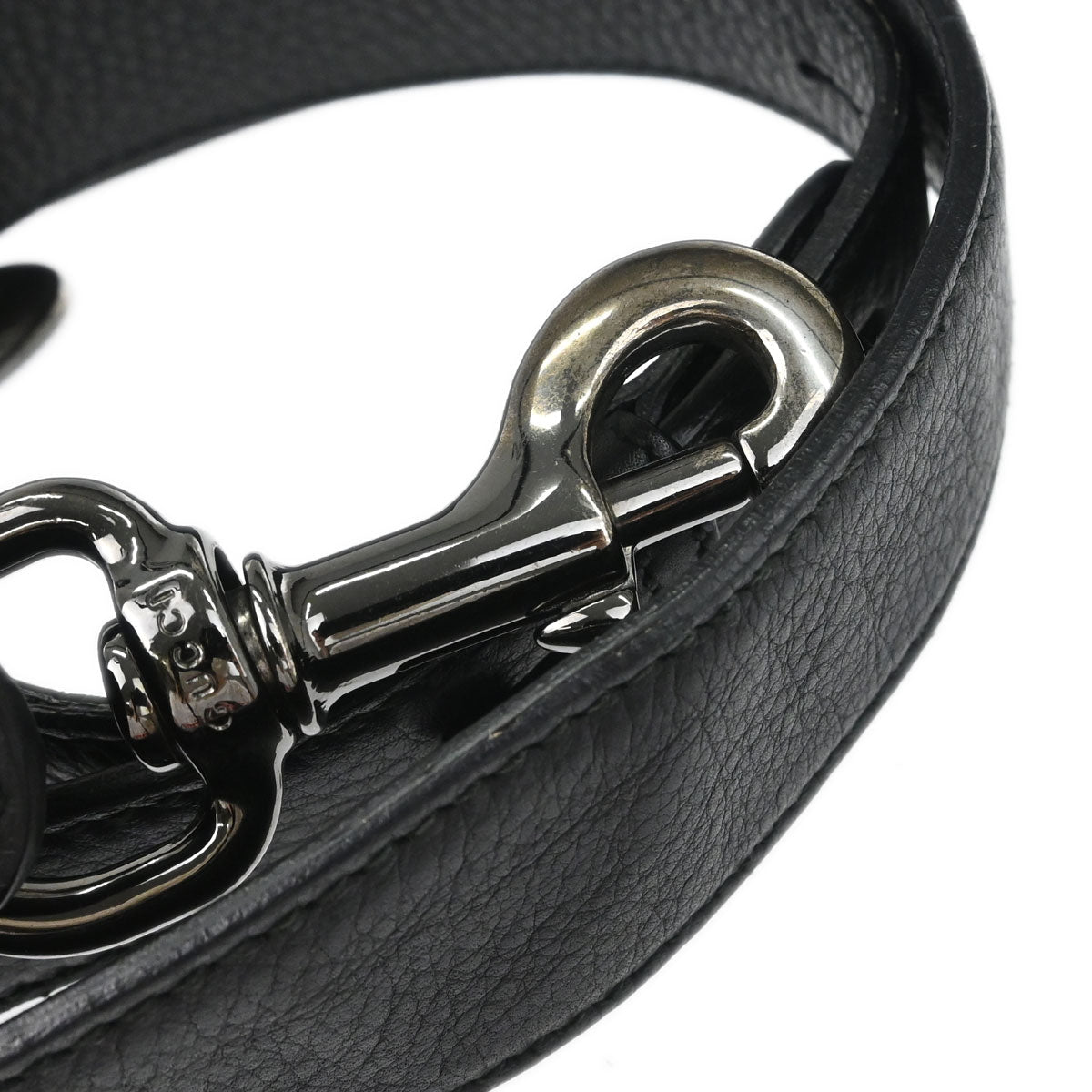 Gucci Black Leather Horsebit Icon Bit Chain 2way Shoulder Handbag