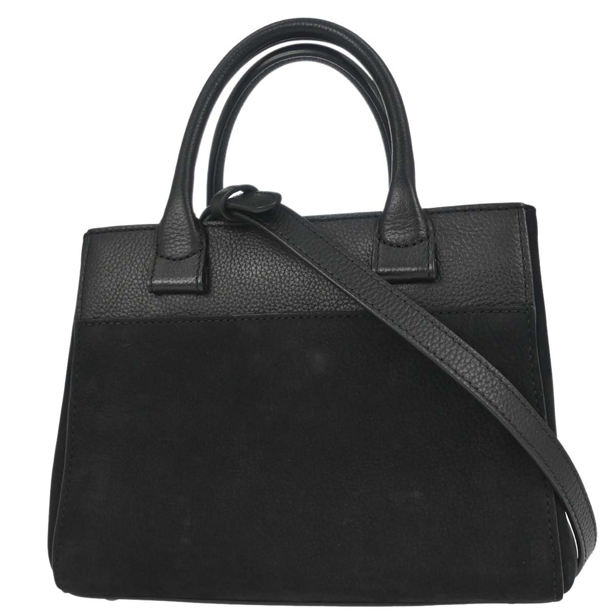 Chanel Black Calfskin Suede Neo Executive Cerf 2way Shoulder Tote Bag