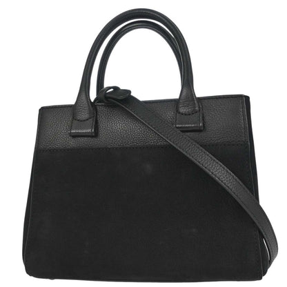 Chanel Black Calfskin Suede Neo Executive Cerf 2way Shoulder Tote Bag