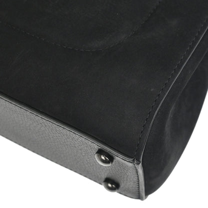 Chanel Black Calfskin Suede Neo Executive Cerf 2way Shoulder Tote Bag