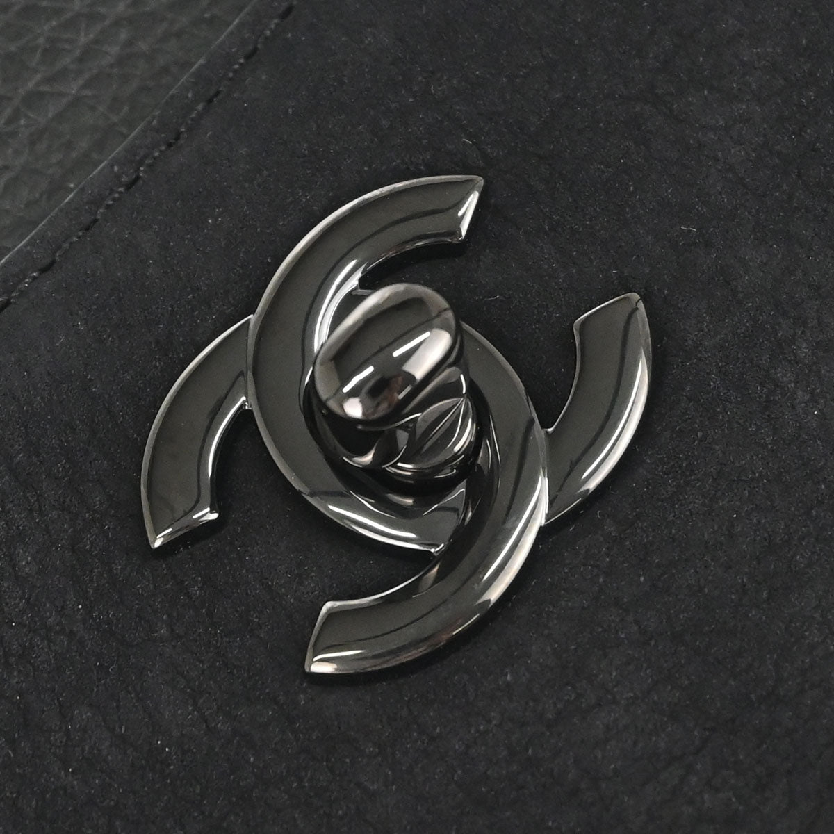 Chanel Black Calfskin Suede Neo Executive Cerf 2way Shoulder Tote Bag