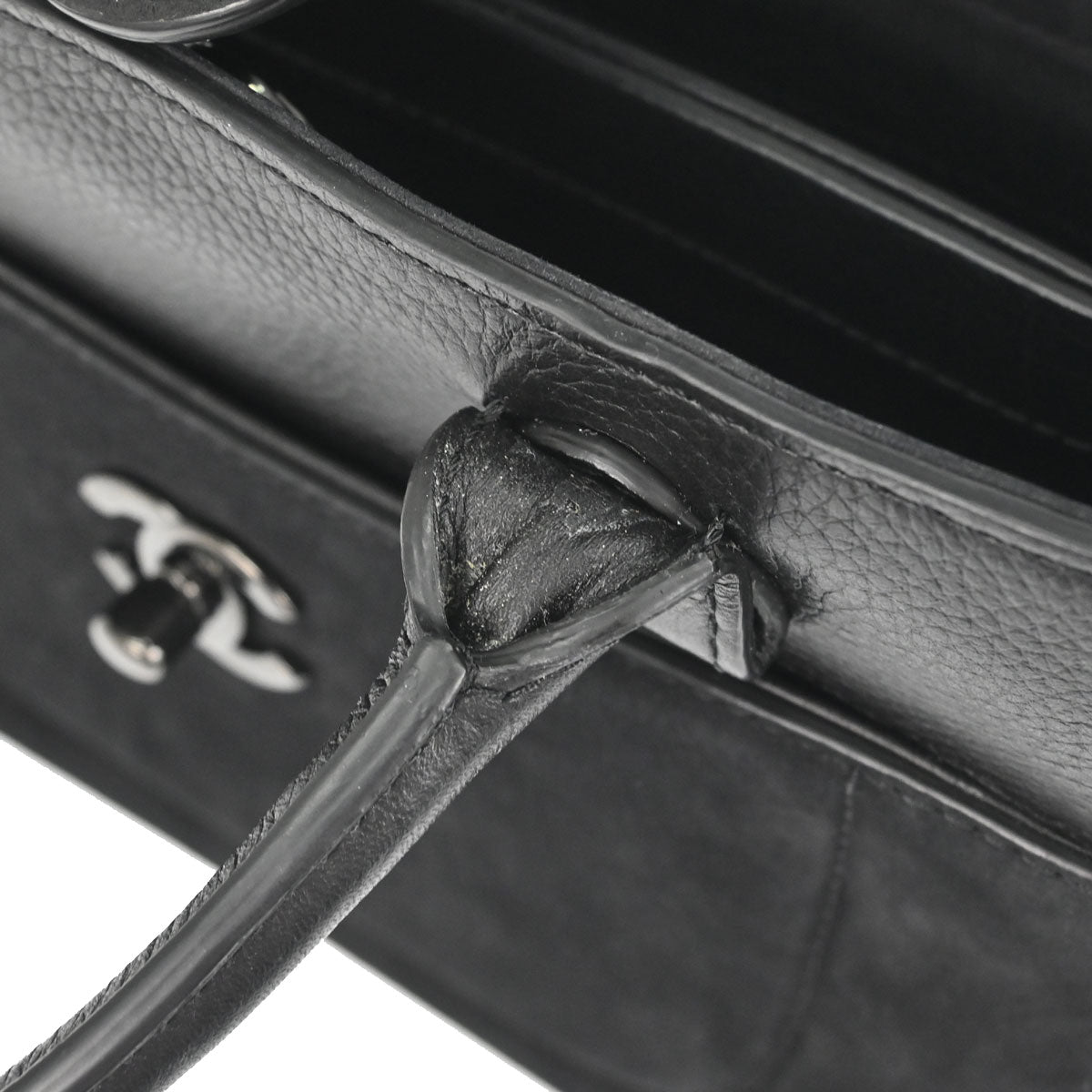 Chanel Black Calfskin Suede Neo Executive Cerf 2way Shoulder Tote Bag