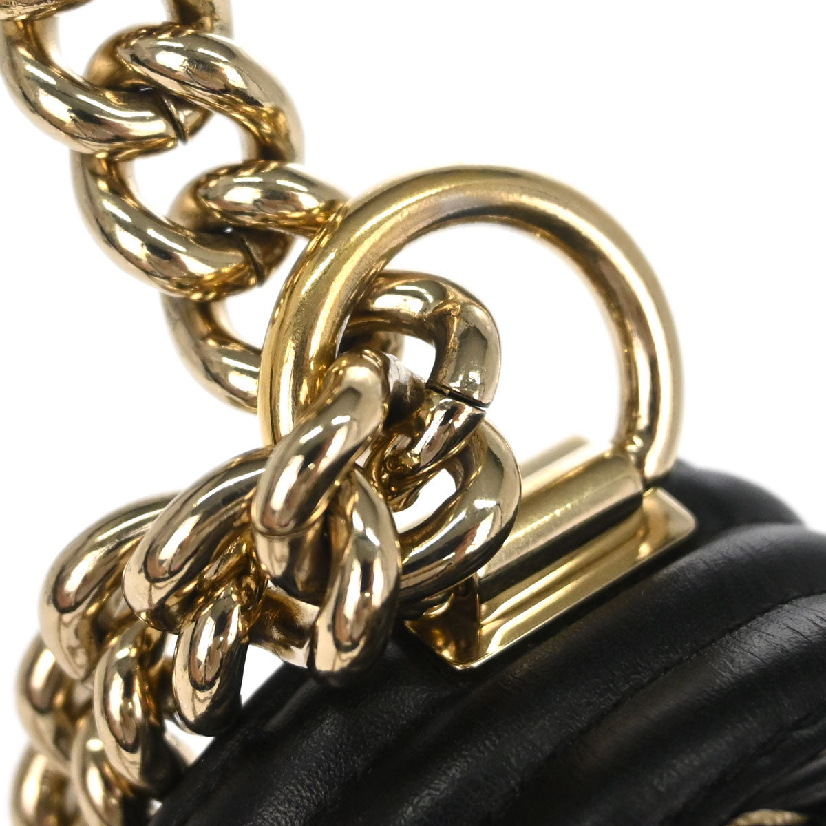 Boy Chanel Black Lambskin Small Chain Shoulder Bag