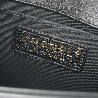 Boy Chanel Black Lambskin Small Chain Shoulder Bag