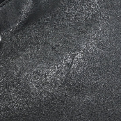 Chanel Black Calfskin Patent Leather Modern Chain Rhodoid Hobo Handbag