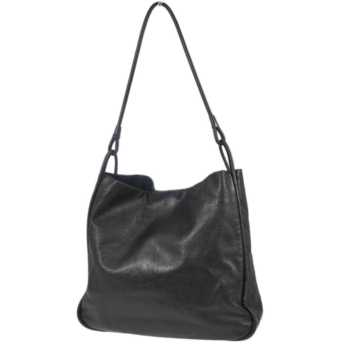 Chanel Black Calfskin Paris-Rome Coco Curve Hobo Shoulder Bag