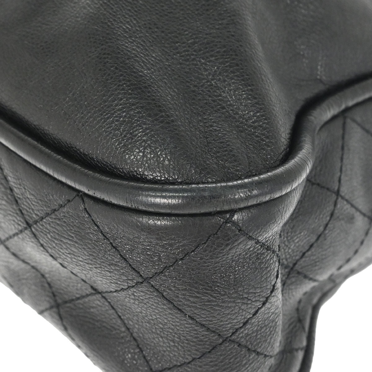 Chanel Black Calfskin Paris-Rome Coco Curve Hobo Shoulder Bag