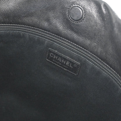 Chanel Black Calfskin Paris-Rome Coco Curve Hobo Shoulder Bag