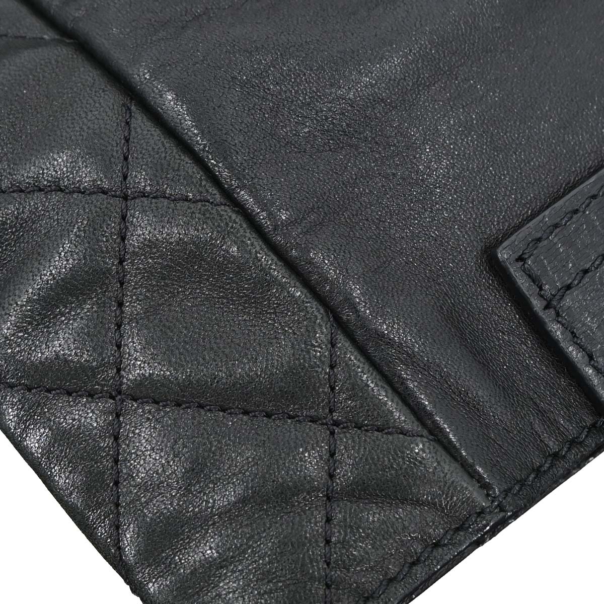Chanel Black Lambskin Mademoiselle Lock Tote Handbag
