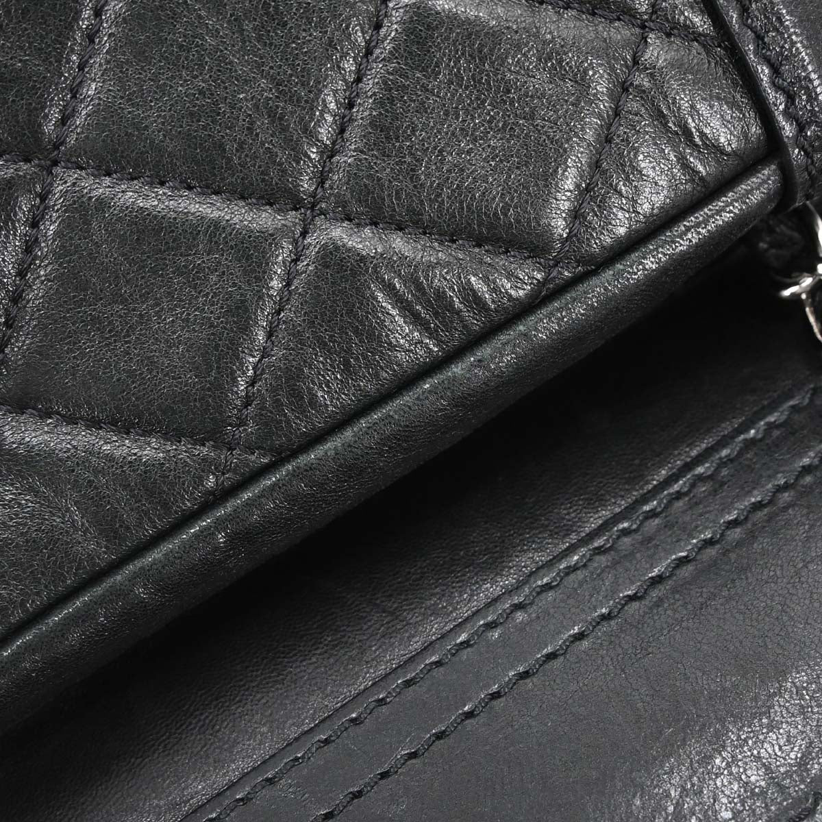 Chanel Black Lambskin Mademoiselle Lock Tote Handbag