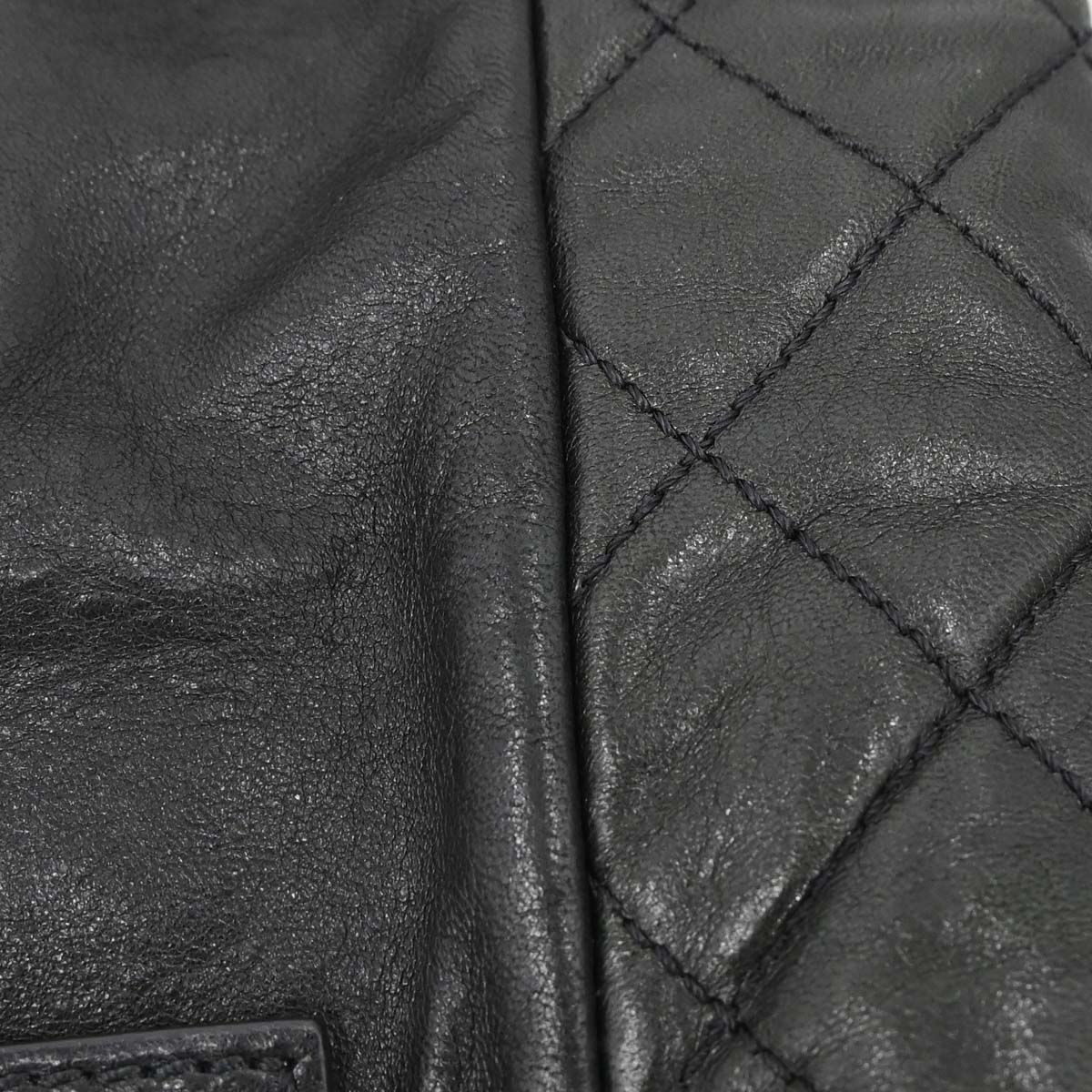 Chanel Black Lambskin Mademoiselle Lock Tote Handbag