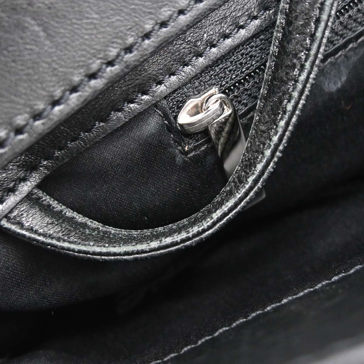Chanel Black Lambskin Mademoiselle Lock Tote Handbag