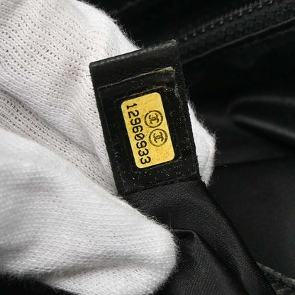 Chanel Black Lambskin Mademoiselle Lock Tote Handbag