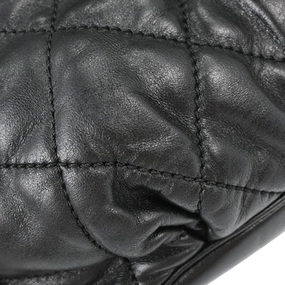 Chanel 2005-2006 Black Lambskin Cloudy Bundle Tote Handbag