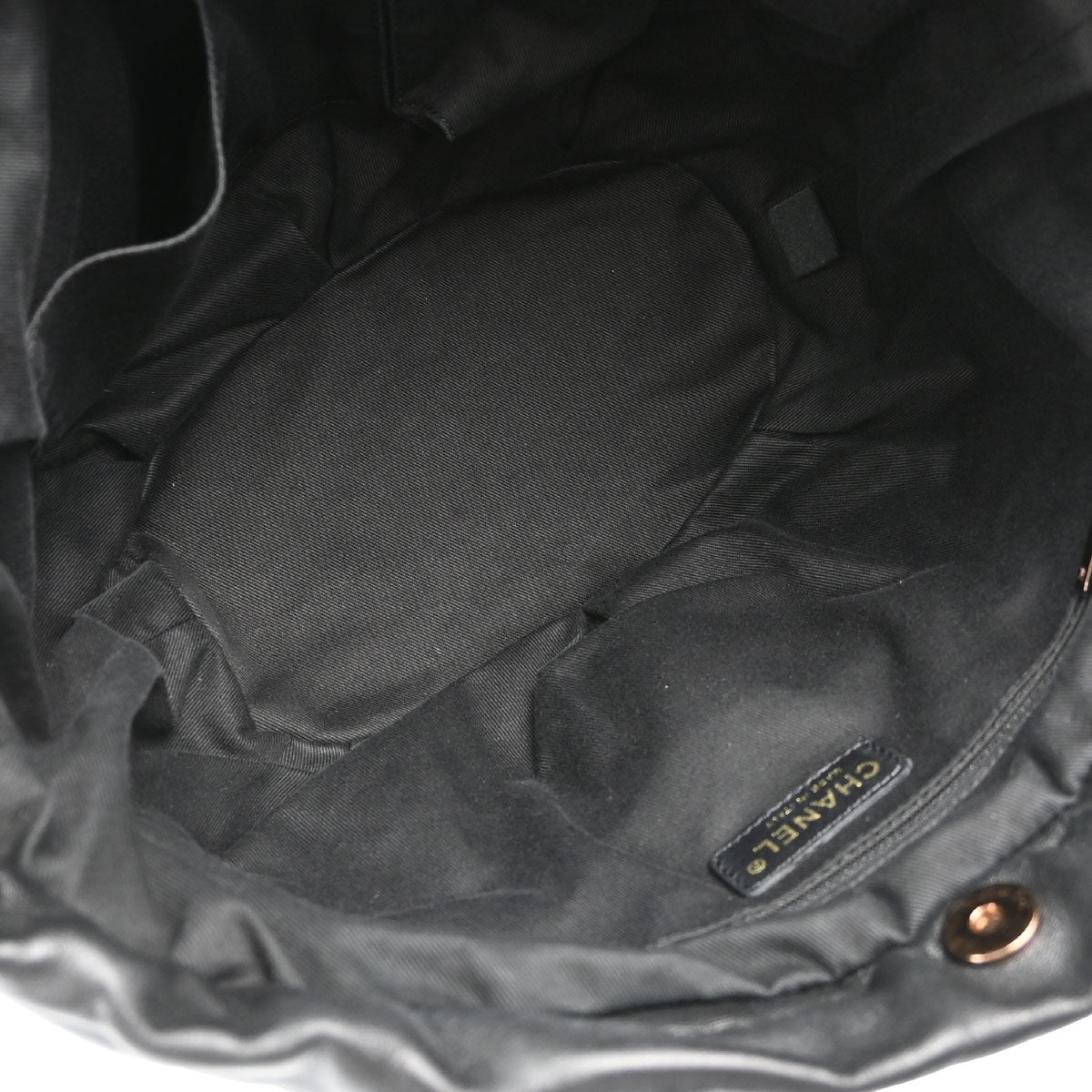 Chanel 2005-2006 Black Lambskin Cloudy Bundle Tote Handbag
