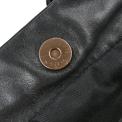 Chanel 2005-2006 Black Lambskin Cloudy Bundle Tote Handbag