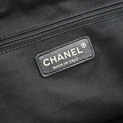 Chanel 2005-2006 Black Lambskin Cloudy Bundle Tote Handbag